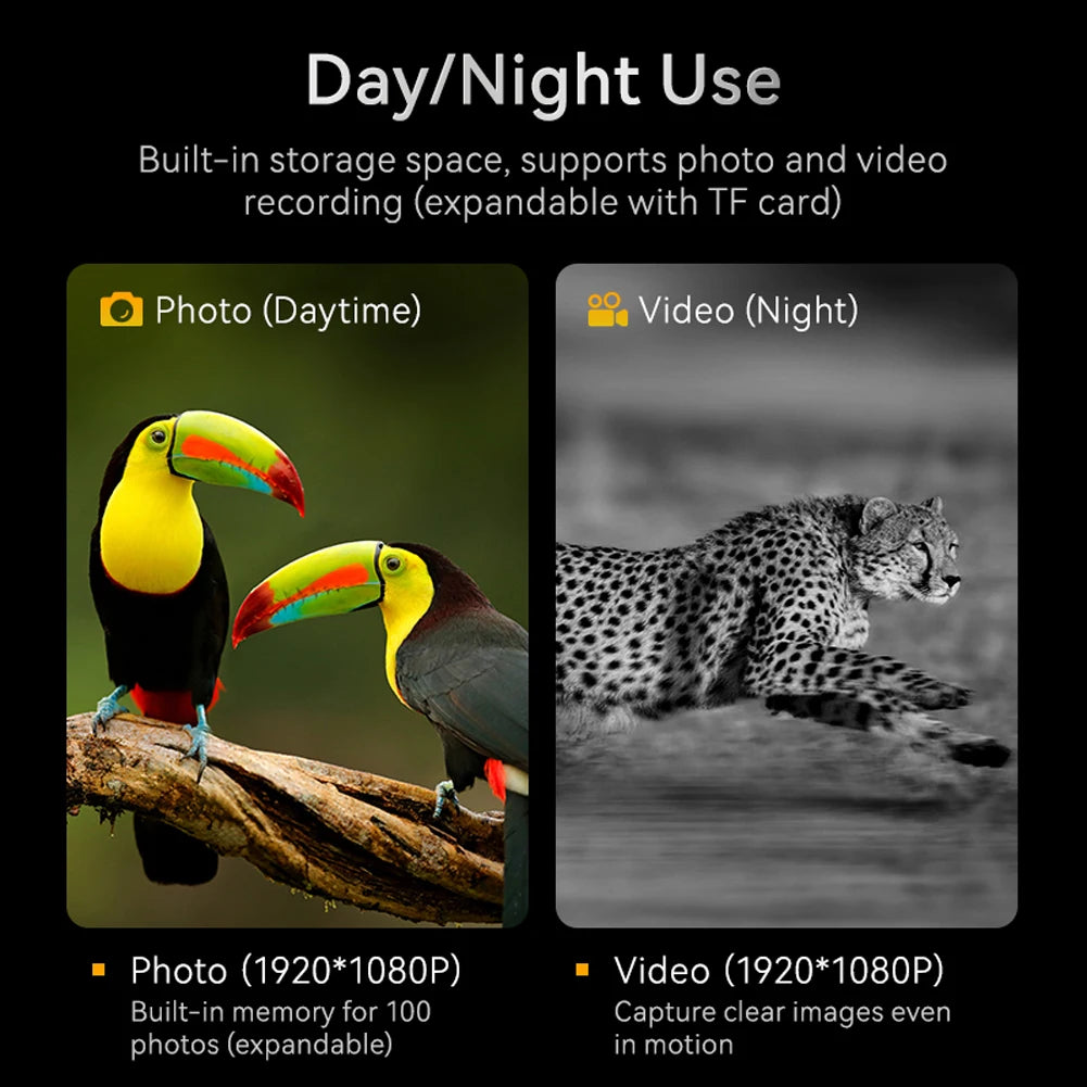 Experience Unmatched Clarity with HD 1080P Low Light Full Color Night Vision Binoculars - 10X Digital Zoom and 7 Gear Infrared for Day and Night Adventures!