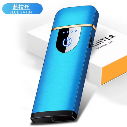 Mini Fingerprint Induction Intelligent Lighter, USB Rechargeable Cigarette Lighter, Electronic Lighter, Smoking Accessories, New