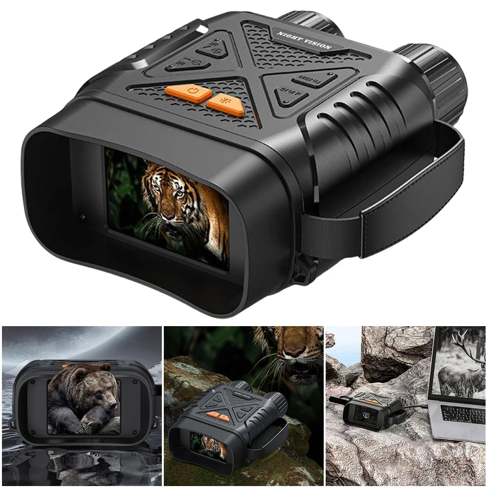 Experience Unmatched Clarity with HD 1080P Low Light Full Color Night Vision Binoculars - 10X Digital Zoom and 7 Gear Infrared for Day and Night Adventures!